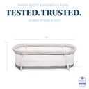 Baby Delight Snuggle Nest Bassinet, Portable Baby Bed, for Infants 0 5 Months, Driftwood Grey