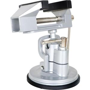 findmall Suction Vacuum Base Vise Portable Base Vise 3.15" Jaw Width Pivots Multi-Angle Rotate 360 Fit for Various Smooth Work Surfaces