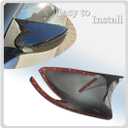 MUXEE Side Mirror Covers, for Nissan Kicks 2018 2019 2020 2021 2022 2023 2024 Turn Signal housing,Sports Rear View Mirror Cover Accessories-Carbon Fiberwith Turn Signal Slot