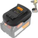 TPDL Adapter for Ridgid AEG 18V Battery to for DeWalt 20V MAX XR Cordless Tools, Use for Ridgid 18V Platform Batteries(Adapter Only)