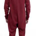 Adult Onesie Pajama for Men & Women | One Piece Hooded Jumpsuit, Ultra Soft Fleece | Loungewear, Sportwear (Red, XXL)