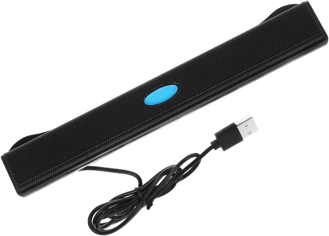 HOMSFOU Tv Sound Bar USB Soundbar USB Speaker Surround Sound Bar, medium, Black