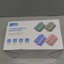 Adults Bento Lunch Box Set with Thermo Bag, 74oz Stackable Leak-proof 3-tiers Bento Box, Built-in Utensil and Sauce Container for Work, School, Dining Out (Pink)