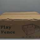 Fshibila 74" 50" Large Baby Playpen, Baby Playard for Babies and Toddlers, Play Pens for Indoor & Outdoor, Sturdy Safety Play Yard with Soft Breathable Mesh, Anti-Fall, Grey (with MAT)