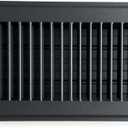 Heavy Duty Steel Floor Vent with Beautiful Black Matte Finish. Fits in 4 x 12 Duct Opening. Overall Dimension is 5.75 in Wide x 13.75 in Long.