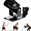 Yes4All Deluxe T-Bar Row Platform  Full 360 Swivel & Easy to Install  Fits 1 Standard and 2 Olympic Bars (8. Black - T-Bar Row Platform + Lock Jaw 1inch & 2inch)
