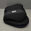 Seat Cushion for Office Chair and Car, Lumbar Support Pillow for Office Chair, Memory Foam Ergonomic Seat Cushion for Long Sitting, Back & Tailbone Pain, Sciatica - Black