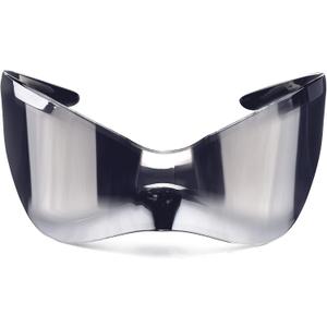 Oversized Futuristic Sunglasses for Men Women Alien Wrap Around Shield Fashion Chic Mask Sun Glasses Shades