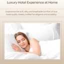 California Design Den Luxury 800 Thread Count King Size Sheets Set - 100% Cotton Sheets, Soft Sateen, Deep Pockets for a Snug Fit, Durable Bedding Set - White