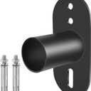 Slip Fitter Mounting Bracket for LED Parking Lot Light, 2-3/8 inch Outdoor Flood Light Mounting, Shoebox LED Lights, Rustproof Rainproof Dawn Light Wall Mount Adapter Black