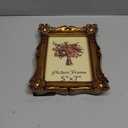JANDERART Vintage Picture Frame 5x7 Inch, Ornate Antique Photo Frames with Glass Front, Baroque Design, Tabletop & Wall Hanging, Photo Gallery, Gold
