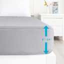 Biloban Queen Sofa Bed Fitted Sheet, Queen Sofa Bedding Fitted Sheets Only with Deep Pocket up to 8", Bottom Sheet, Shrinkage & Stain Resistant Bed Sheets, Wrinkle Free & Easy Care, Grey
