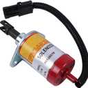 RE526570 12V Fuel Shut Off Solenoid Compatible with John Deere 4120 4320 4520 4720 5225 5325 Tractor 313 315 317 320 325 328 332 2.4L 2.4 4024TF TF270 4024 3.0L 3.0 244J 304J Loader Engine
