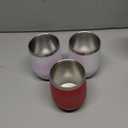 12oz Tumbler with lid, Stainless Steel Travel Mugs Stemless Double Wall Insulated Coffee Cup, Insulated Glasses Travel Tumbler for Cold & Hot Drinks(Pack Of 3)