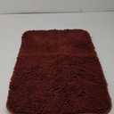 Rust Bathroom Rugs  Absorbent and Washable Bath Mat, Non-Slip, Thick Soft Chenille Bath Rugs for Bathroom Floor, Shower, Sink - 17" x 24"