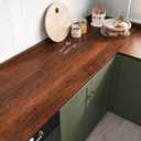VEELIKE Auburn Cherry Wood Contact Paper Peel and Stick Countertops Waterproof Wood Wallpaper 24''x118'' Self Adhesive Wood Grain Contact Paper for Countertops Dining Table Kitchen Cabinets Vinyl Wrap