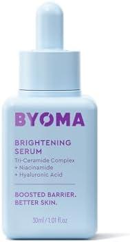 BYOMA Brightening Serum - Barrier Repair Serum - Brightening & Hydrating Face Serum with Hyaluronic Acid, Niacinamide & Ceramides - Hyaluronic Acid Serum For Face, Glowing, Radiant Skin - 1.01 fl. oz
