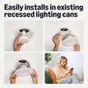 Amazon Basics Smart Recessed 5/6 Inch Downlight, Color Changing, Works with Alexa only, 2.4GHz WiFi, 1 Pack