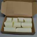 Nimiko Flameless Candles with Remote, Battery Operated Flickering Flameless Candles, LED Candles with Timer 2/4/6/8H, with Realistic LED Candles Set of 9 (D3 x H 3" 4" 5" 6" 7") (Ivory)