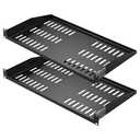 Promaster 2PCS 1U Server Rack Shelf, Universal Vented Rack Mount Cantilever
