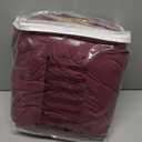 Turquoize Velvet Couch Covers Sofa Covers for 3 Cushion Couch Stretch Sofa Slipcovers with Non Slip Elastic Bottom Furniture Protector for Pets Crafted from Soft Thick Velvet Fabric (Sofa, Burgundy)