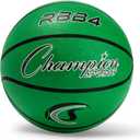 Champion Sports Rubber Intermediate Basketball, Heavy Duty - Pro-Style Basketballs, Premium Basketball Equipment, Indoor Outdoor - Sports Education Supplies (Size 6, Green) , 28.5" Diameter