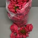 AVIVIHO 65pcs Fake Flowers Hot Pink Hydrangea Artificial Flowers Bulk (Not Squished, No Steaming Need) Silk Flowers with Stems for Wedding Decor,Home,Baby Shower,Table Centerpieces Decoration (Medium)