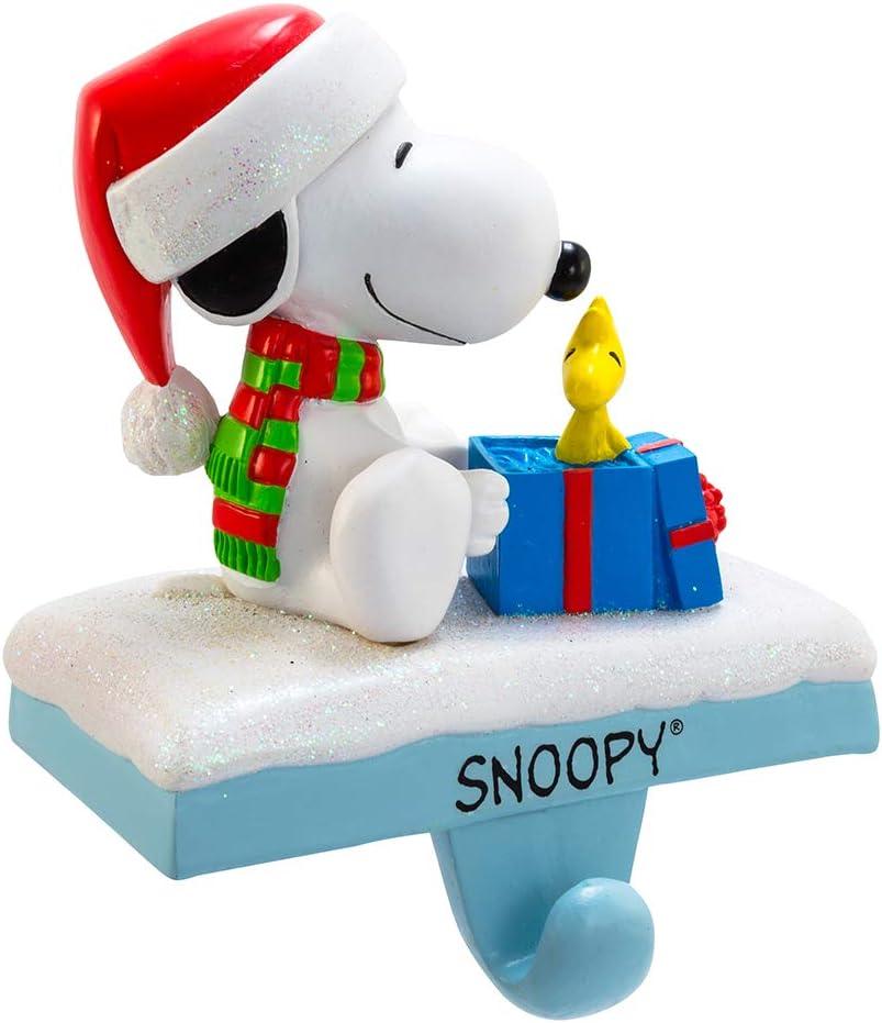Peanuts Kurt Adler Snoopy and Woodstock Stocking Holder, 4.6-Inch