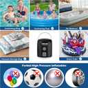 CAMULAND Mini Air Pump with Magnetic Design Camping Lantern Electric Pump for Inflatables with 1400mAh Battery Rechargeable for Air Mattress, Pool Floats,Vacuum Storage Bag