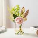 12pcs Glass Cylinder Vases for Centerpieces - 4 Inch Small Flower Vase for Wedding Decorations, Clear Glass Flower Vases Floating Candle Holder for Table Centerpiece Wedding Home Dcor