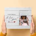 Pregnancy Announcement Gifts for Newly Mother Father, Sonogram Picture Frame, I Can't Wait to Meet You, 4x6 Inch Photo