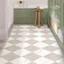 FloorPops x Chris Loves Julia 12-in by 12-in Bonneville Beige Peel and Stick Floor Tiles, FP5061