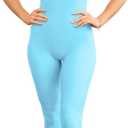 Kepblom Womens One Piece Jumpsuit Sleeveless Rompers Tank Top Unitard Tummy Control Spandex Bodysuit for Yoga, Workout L