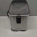 Aeitto Ice Maker Countertop 26lbs/24H, Ice Machine 8 Ice Cubes Ready in 6 Mins, 2 Sizes of Bullet Ice Portable Ice Makers with Basket & Scoop, Auto Self-Cleaning for Home/Kitchen/Office Stainless