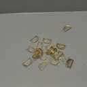 20 Pcs Stainless Steel Napkin Rings Valentine's Day Metal Napkin Ring Holders Modern Serviette Buckles Metallic Adornment for Table Kitchen Dinner Party Wedding (Matte Gold Semicircle)