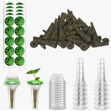 Hydroponics Growing System Garden Pods Supplies Includes Grow Sponges Grow Baskets Grow Domes Labels 15 pcs