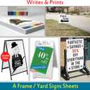 Corrugated Plastic Sheet for Indoor and Outdoor Use - 4 Mm Thick Poster Board, 24x36 Inches Pack of 2 White Board Sheets Waterproof Coroplast Lightweight Blank Yard Signs