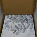 3 Ring Binder, 8.5x9.5, Full Page Binder Set with 25 Pages, 50 Recipe Cards & 6 Dividers (Medium, Leaves)