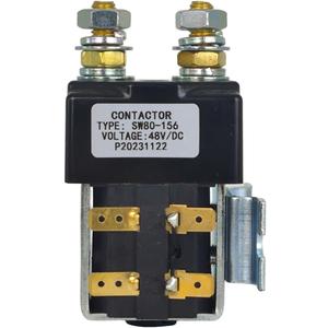 SW80B-156 48V 125A DC Contactor Compatible with Albright Compatible with Curtis Compatible with ZAPI B4SW11 W12 Controller Forklift SPST SW80B156 Solenoid