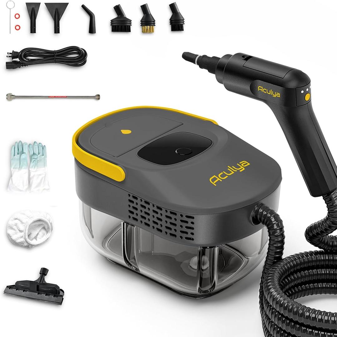 Handheld Steam Cleaner for Home, 1.69QT Portable Temperature Steamer Cleaning for Furniture, Kitchen, Grease, Car, Carpet, Grout