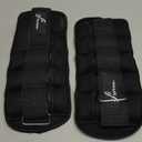 Sportneer Adjustable Ankle Weights for Women and Men 7 lbs/Pair Adjustable Leg Weights with Secure Straps, Strength Training Weighted for Yoga, Walking, Running, Aerobics, Gym, Physical Therapy (Black)