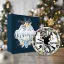 3 x Fishing & Hunting Ornament 2025  Camo Outdoor Sportsman Christmas Ornament for Men, Dad, Grandpa, or Husband  Patriotic American Flag Deer & Fish Design, Hunter Fisherman Gift