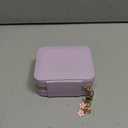 Portable Travel Small Jewelry Organizer and Storage with Detachable Pendant Present for Girls and Women,Jewelry Box in Purper Color