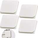 Jetec 4 Pieces Shower Curtain Clips for Liner, Self Adhesive Shower Splash Guard Curtains Clip, Windproof Curtain Holders Weight Guards to Wall Hold in Bathroom Bathtub, White