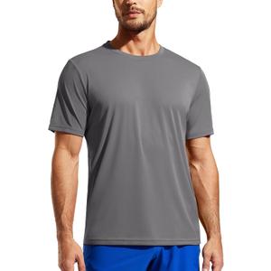 Haimont Men's Athletic Running Shirts Quick Dry Short Sleeve UPF 50+ Sun Protection UV Fishing Hiking Workout T-Shirts (Dark Grey)