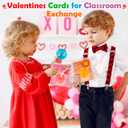 Valentines Day Gifts for Kids, 30 Pack Valentines Cards for Kids with Stress Balls Stretchy Squeeze Squishy Fidget Toys, Classroom School Exchange Prize Valentine's Party Favor Goodie Bag Stuffers