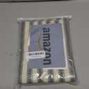 Home Brilliant Cloth Placemats Set of 6 Heat Resistant Place Mats for Dining Table Farmhouse Washable Placemats for Fall Parties Buffet Dinner, 13 x 19 inches, Stripes, Black and White