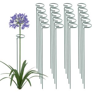 Thealyn 36 Inch 20 Packs Plant Support Stake Garden Single stemmed Plant Support Hoops Plant Prop for Flowers Orchid Tomatoes Peony Lily Rose Gladiolus (36 inch)