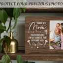 2 x Mom Picture Frame, Thank You Mom Photo Frame, Picture Frames Gift for Mother's Day Birthday Christmas, Mothers Day Gifts for Best Mom from Daughter Son, I'm so Thankful that God Made You My Mom -C01