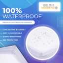 PlushDeluxe Premium 100% Waterproof Mattress Encasement, Breathable Soft Cotton Terry Surface (12"-15" Deep, Queen 60X80)